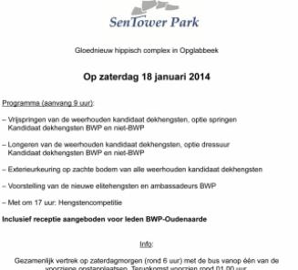 Gewest Oudenaarde organiseert daguitstap naar BWP-hengstkeuring